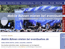 Tablet Screenshot of eventbuehne.de